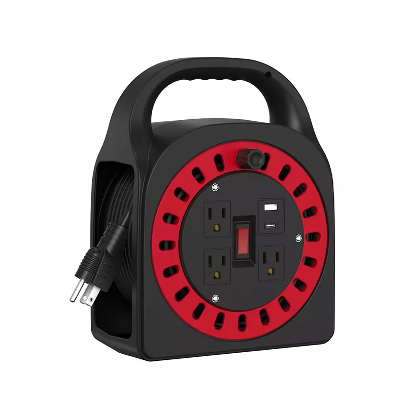 3 udtag usb plastikledningsrulle 50ft 3 udtag usb plastikledningsrulle 50ft