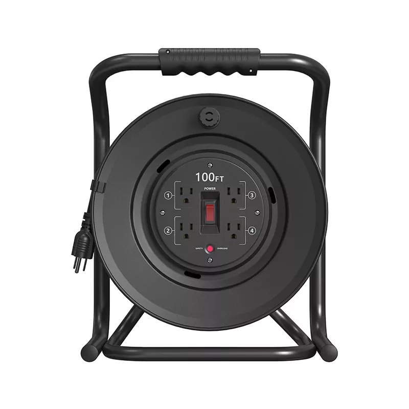 4 udtag Plastledningsrulle 100ft 4 udtag Plastledningsrulle 100ft