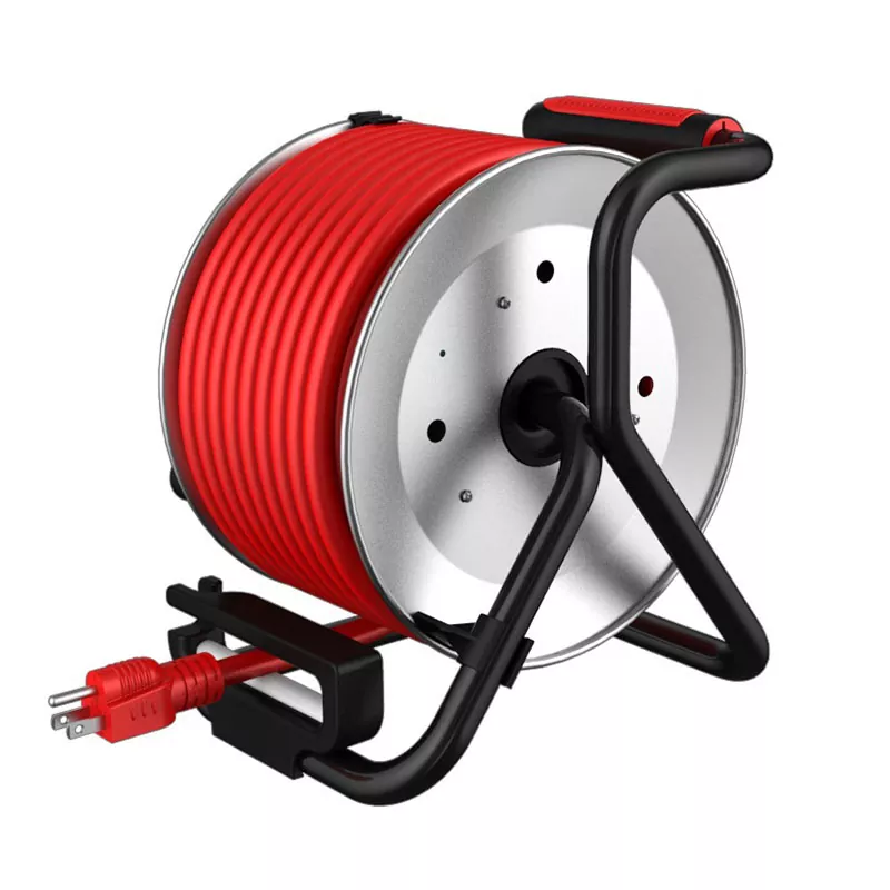 4 udtag Usb2.4a metalledningsrulle 50 fod