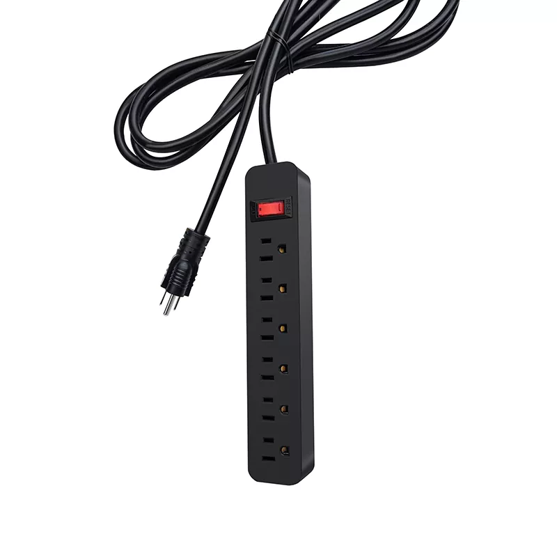 6 stikkontakter Power Strip