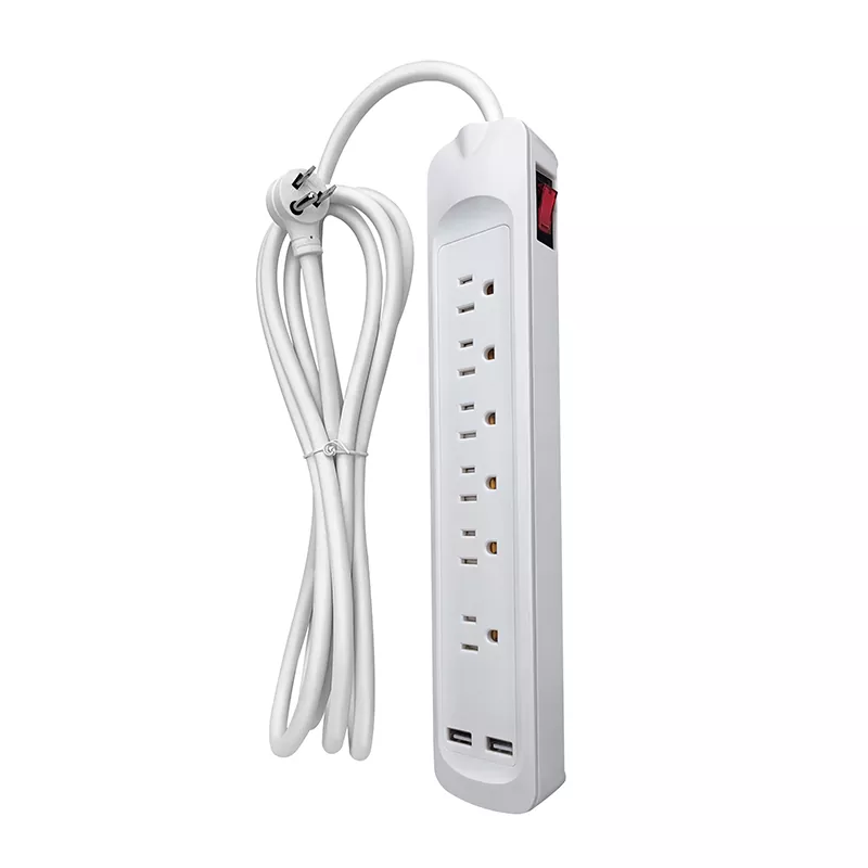 6 udtag Usb Power Strip