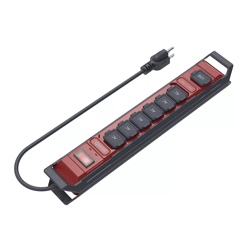 6 udtag Vandtæt Power Strip